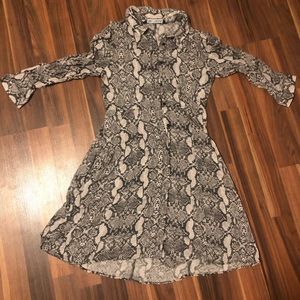 Zara Printed Button Up Dress